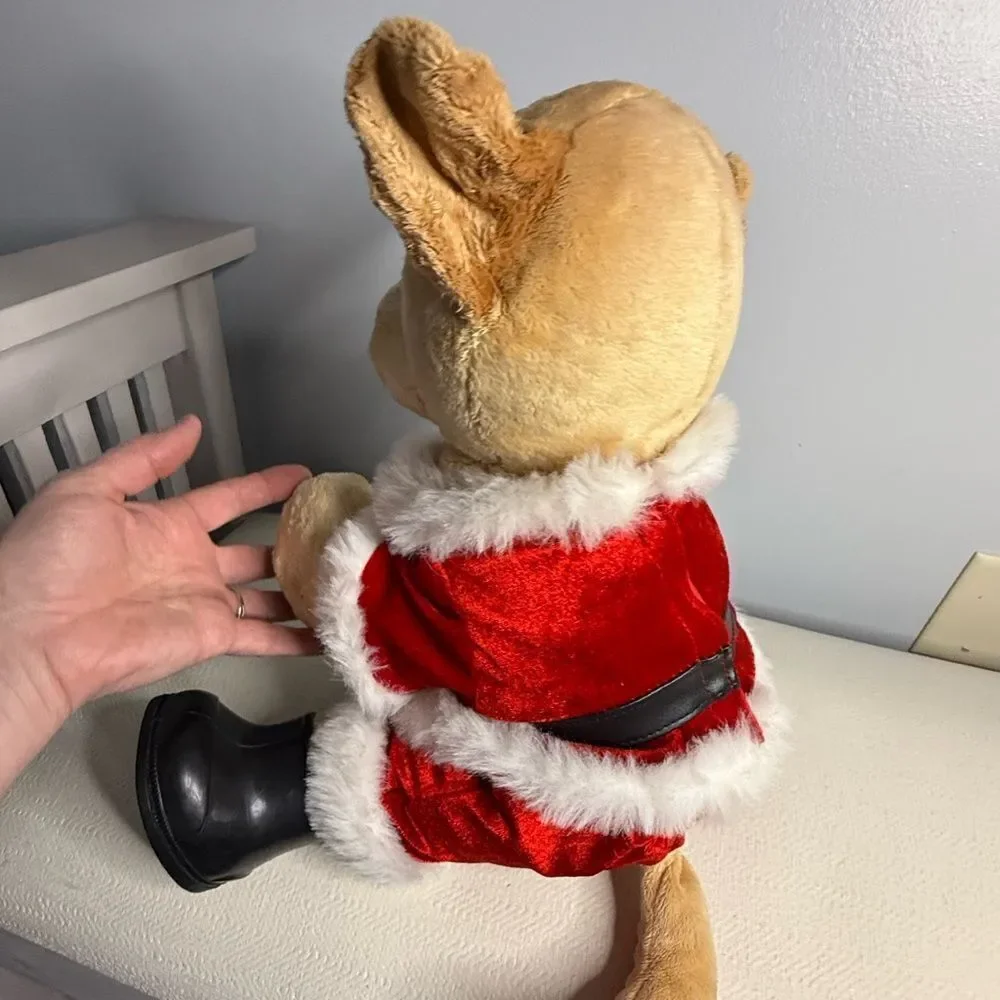 Build A Bear Dog In Santa Costume